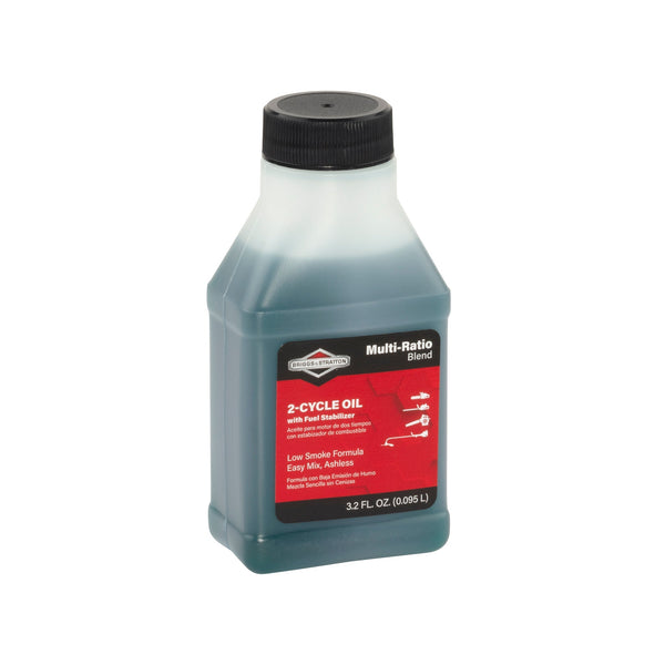 Briggs & Stratton 100107 2-Cycle Low Smoke Engine Oil, 50:1 Mix, 3.2 Oz Bottle