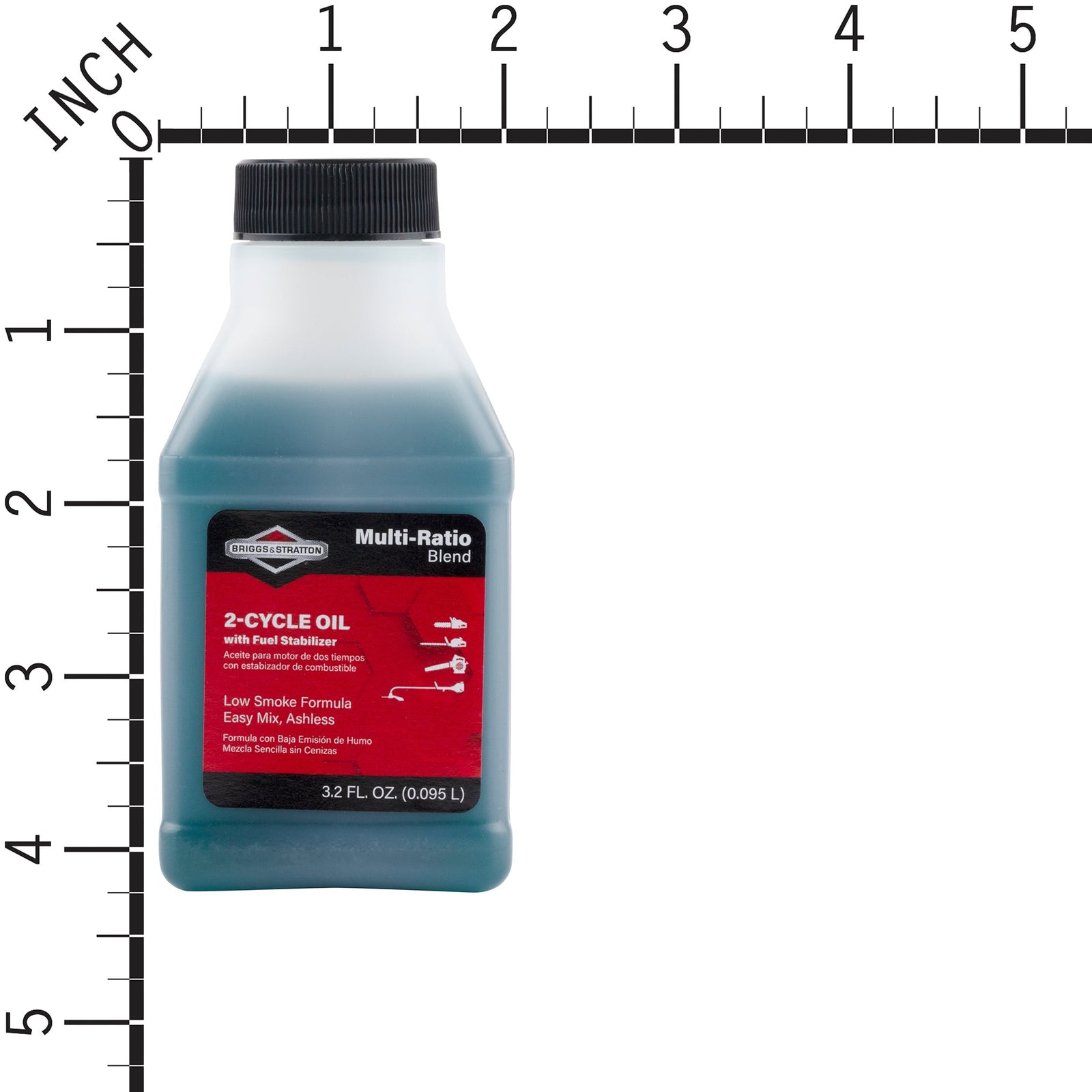 Briggs & Stratton 100107 3.2oz 2-Cycle Low Smoke Engine Oil, 50:1 Mix