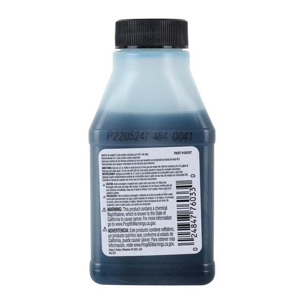 Briggs & Stratton 100107 2-Cycle Low Smoke Engine Oil, 50:1 Mix, 3.2 Oz Bottle