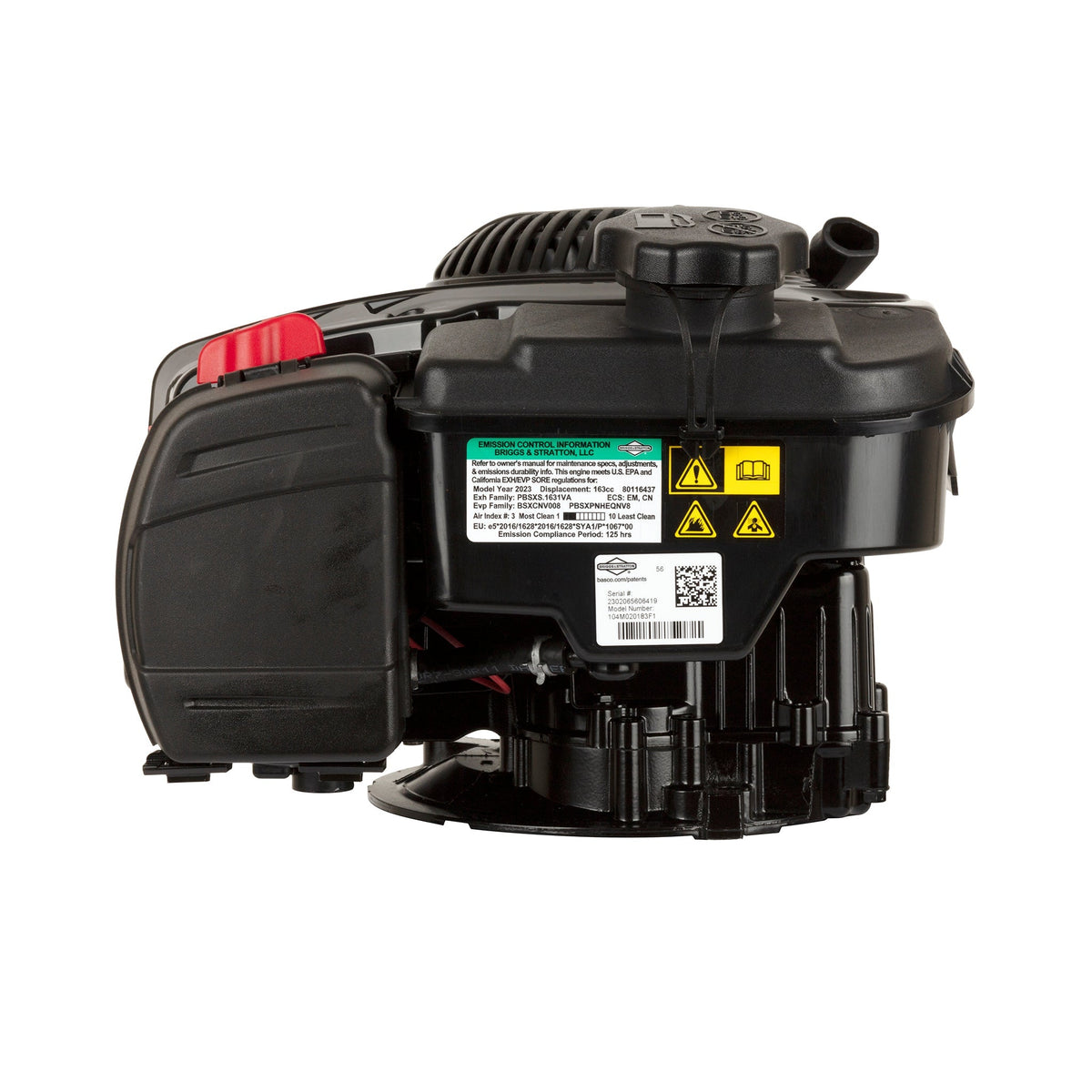 Briggs & Stratton 104M02-0183-F1 Exi Series 7.25 GT 163cc Vertical Shaft Engine