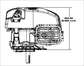 Briggs & Stratton 104M02-0223-F1 Exi Series 7.25 GT 163cc Vertical Shaft Engine