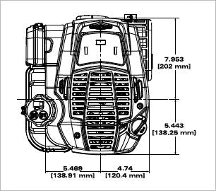 Briggs & Stratton 104M02-0181-F1 Exi Series 7.25 GT 163cc Vertical Engine