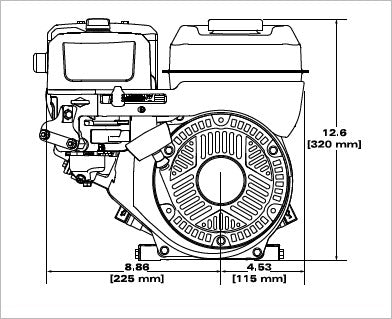 Briggs & Stratton 106232-0079-F1 XR Series 5.0 HP 163cc Horizontal Shaft Engine
