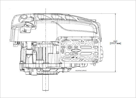 Briggs & Stratton 125P02-0012-F1 Professional Series 8.75 GT 190cc Vertical Shaft Engine
