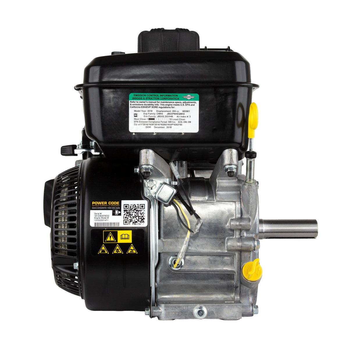 Briggs & Stratton 12V332-0014-F1 Vanguard 6.5 HP 203cc Horizontal Shaft Engine