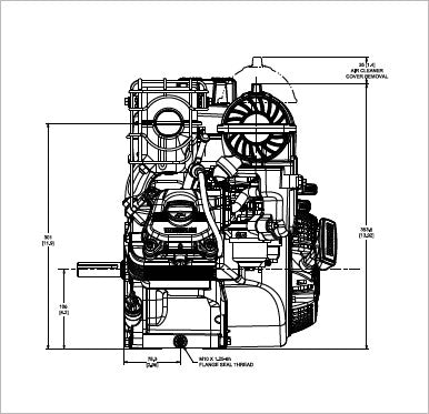Briggs & Stratton 12V332-0014-F1 Vanguard 6.5 HP 203cc Horizontal Shaft Engine