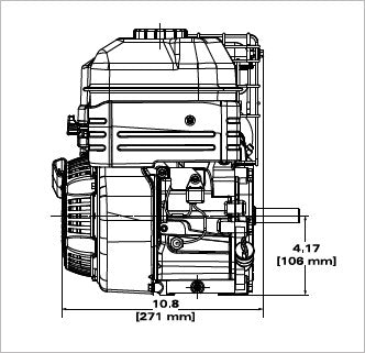 Briggs & Stratton 130G32-0244-F1 XR Series 6.5 HP 208cc Horizontal Shaft Engine