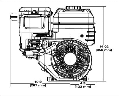 Briggs & Stratton 130G52-0182-F1 XR Series 6.5 HP 208cc Horizontal Shaft Engine
