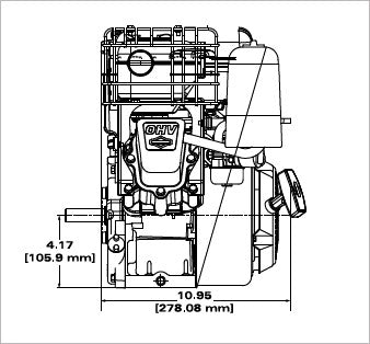 Briggs & Stratton 13R232-0021-F1 CR950 Series 9.5 GT 208cc Horizontal Engine