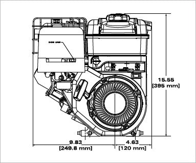 Briggs & Stratton 13R232-0001-F1 CR950 Series 9.5 GT 208cc Horizontal Engine