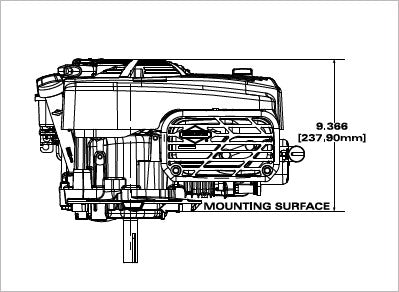 Briggs & Stratton 14D932-0238-F1 Professional Series 10 GT 223cc Vertical Engine
