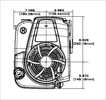 Briggs & Stratton 14D932-0110-F1 Professional Series 10 GT 223cc Vertical Shaft Engine