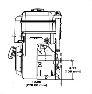 Briggs & Stratton 15T237-0050-F8 Professional 11.5 GT 250cc Horizontal Engine