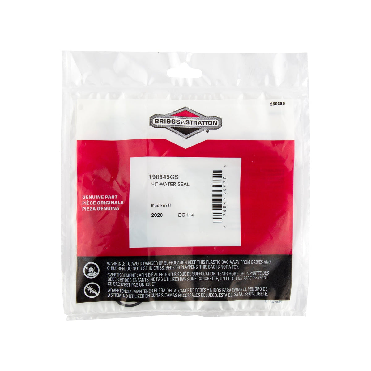 Briggs & Stratton 198845GS Water Seal Kit