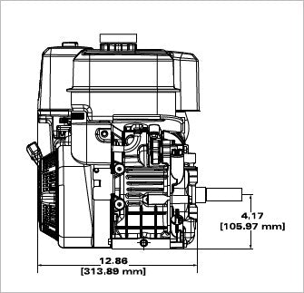 Briggs & Stratton 19L232-0036-F1 Vanguard 10.0 HP 305cc Horizontal Shaft Engine