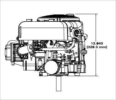 Briggs & Stratton 21R702-0065-G1 10.5 HP 344cc Vertical Shaft Engine