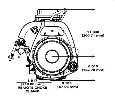 Briggs & Stratton 21R707-0130-F1 10.5 HP 344cc Vertical Shaft Engine