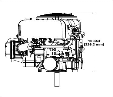 Briggs & Stratton 21R807-0090-G1 11.5 HP 344cc Vertical Shaft Engine