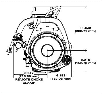 Briggs & Stratton 21R807-0072-G1 11.5 HP 344cc Vertical Shaft Engine