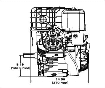 Briggs & Stratton 25T235-0111-G2 XR Series 13.5 HP 420cc Horizontal Shaft Engine