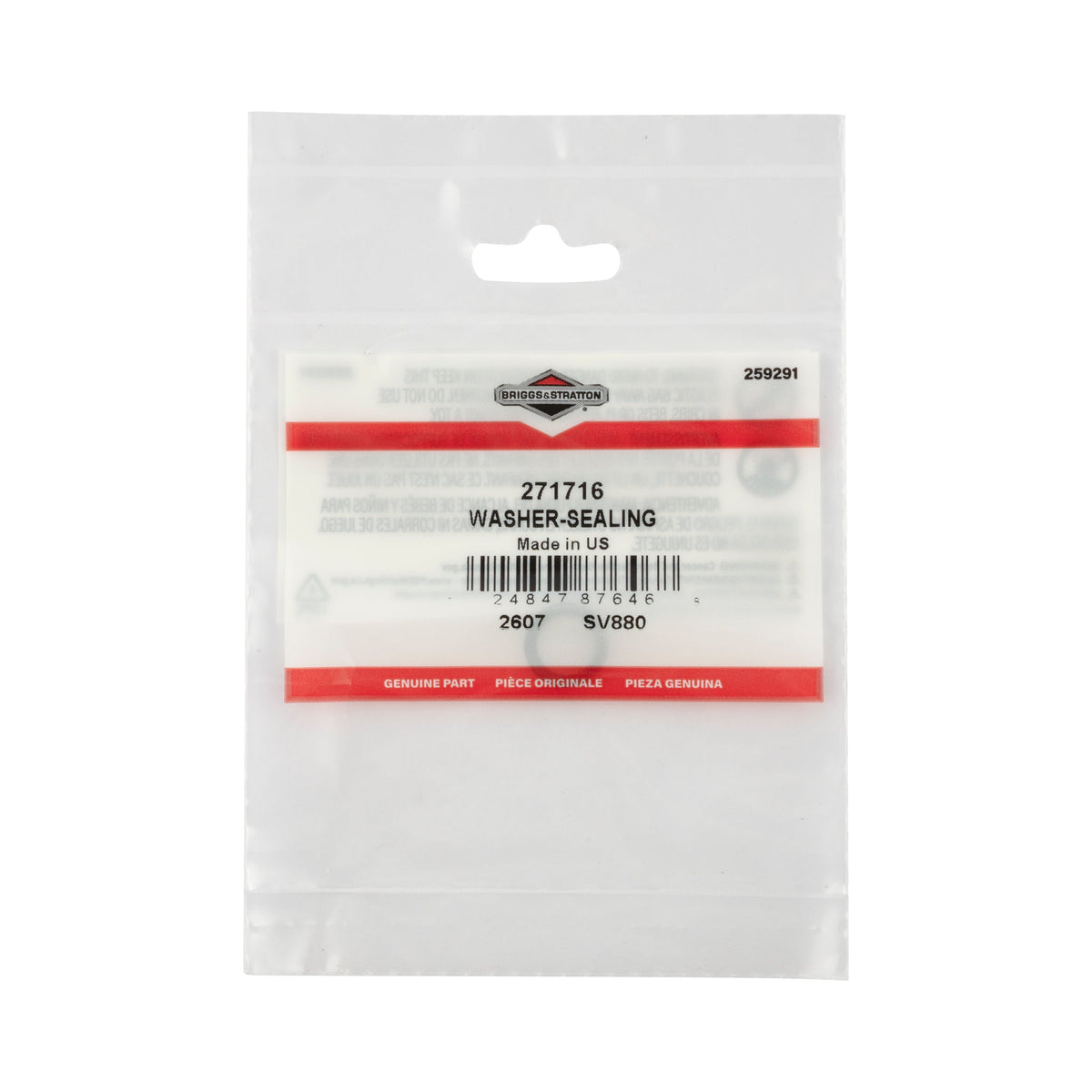 Briggs & Stratton 271716 Sealing Washer