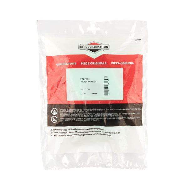 Briggs & Stratton 272235S Foam Air Cleaner Filter