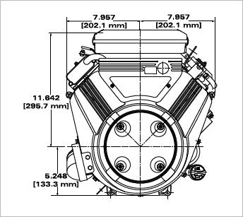 Briggs & Stratton 305777-3136-G1 Vanguard 16 HP 479cc Vertical Shaft Engine