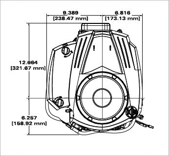 Briggs & Stratton 31R907-0022-G1 EXi Series 17.5 HP 500cc Vertical Shaft Engine