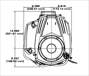 Briggs & Stratton 33S877-0019-G1 Professional Series 19 HP 540cc Vertical Shaft Engine