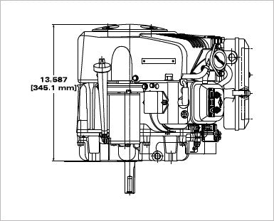 Briggs & Stratton 356776-0013-G1 Vanguard 18 HP 570cc Vertical Shaft Engine