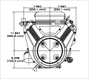 Briggs & Stratton 356777-0154-G1 Vanguard 18.0 HP 570cc Vertical Shaft Engine