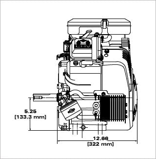 Briggs & Stratton 386447-0438-G1 Vanguard 23 HP 627cc Horizontal Shaft Engine