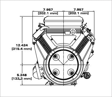 Briggs & Stratton 386777-0144-G1 Vanguard 23 HP 627cc Vertical Shaft Engine