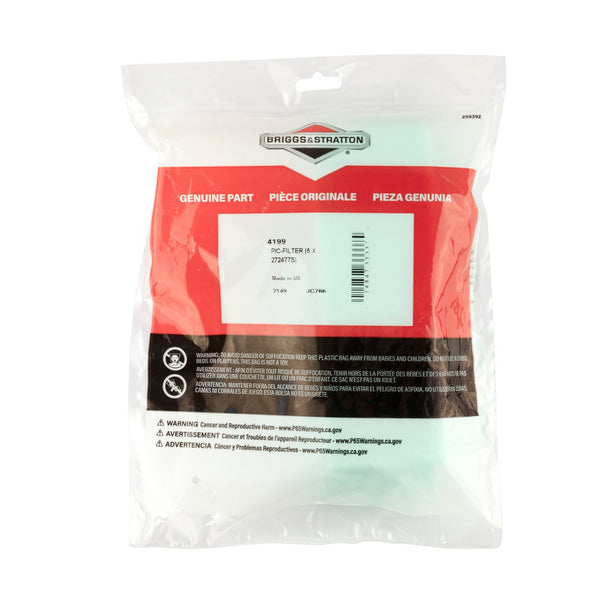 Briggs & Stratton 4199 P/C-FILTER (5 X 272477S)