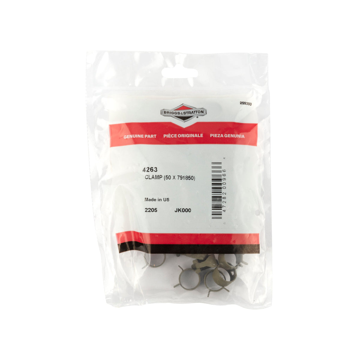 Briggs & Stratton 4263 Clamp - (50 x 791850)