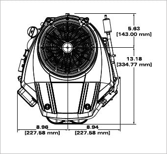 Briggs & Stratton 44S977-0036-G1 Professional Series 25 HP 724cc Vertical Shaft Engine