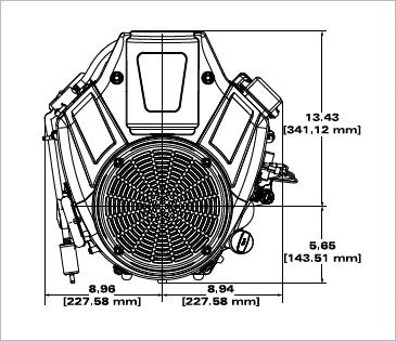 Briggs & Stratton 44T977-0009-G1 Commercial Series 25.0 HP 724cc Vertical Shaft Engine