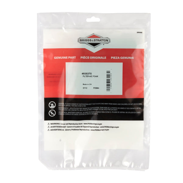 Briggs & Stratton 493537S Pre-Cleaner