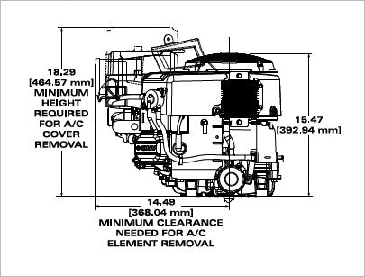 Briggs & Stratton 49T877-0054-Z1 Commercial Series 27 HP 810cc Vertical Shaft Engine