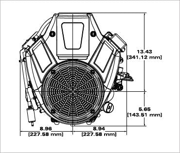 Briggs & Stratton 49T877-0054-Z1 Commercial Series 27 HP 810cc Vertical Shaft Engine