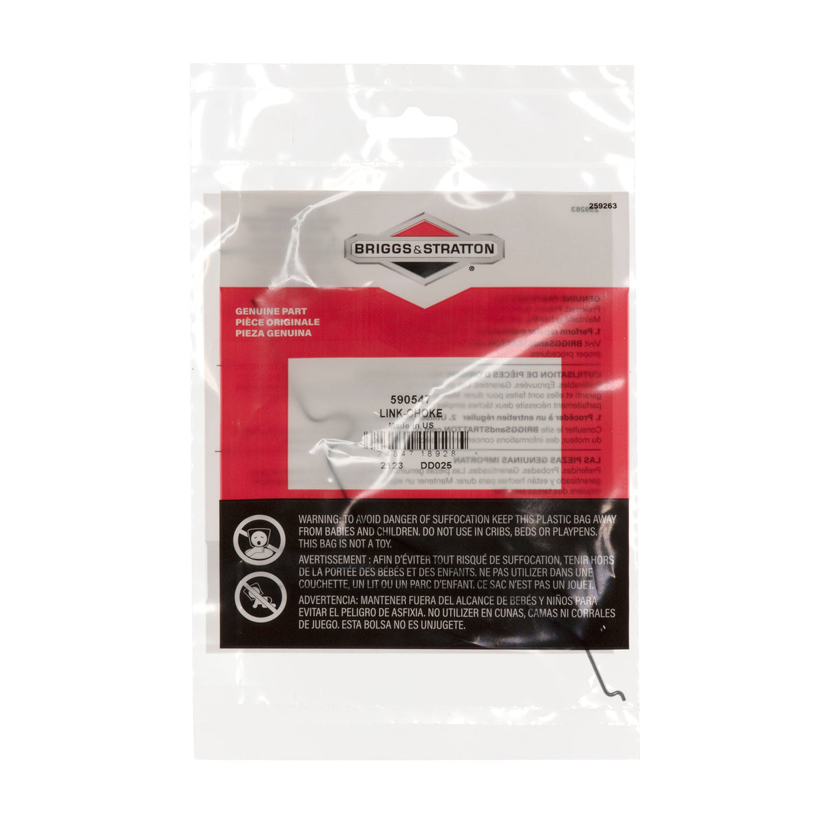 Briggs & Stratton 590547 Choke Link
