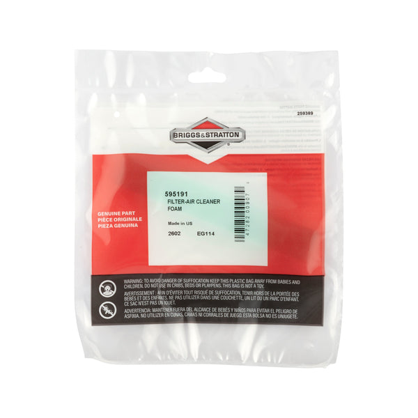 Briggs & Stratton 595191 Pre-Cleaner Filter