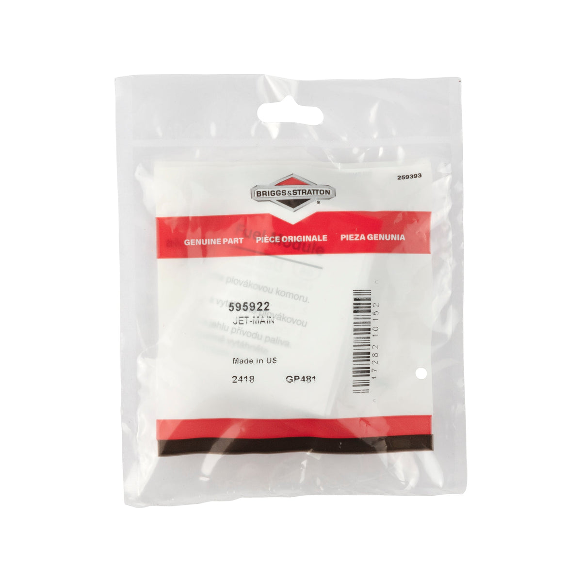 Briggs & Stratton 595922 Main Jet
