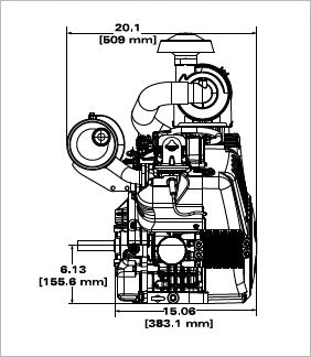 Briggs & Stratton 611477-1243-J1 Vanguard 33 HP 993cc Horizontal Shaft Engine