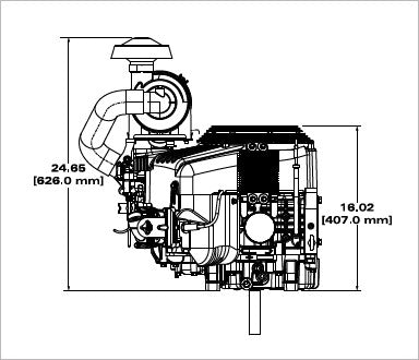 Briggs & Stratton 613777-2216-J1 Vanguard 36 HP 993cc Vertical Shaft Engine