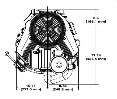 Briggs & Stratton 613777-2216-J1 Vanguard 36 HP 993cc Vertical Shaft Engine