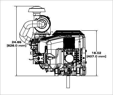 Briggs & Stratton 61E877-0011-J1 Vanguard EFI 37 HP 993cc Vertical Shaft Engine