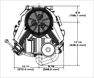 Briggs & Stratton 61G877-0014-J1 Vanguard EFI 40 HP 993cc Vertical Shaft Engine