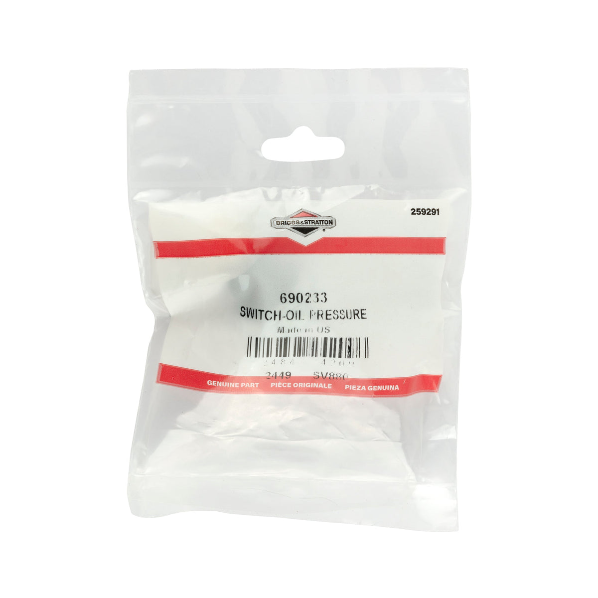Briggs & Stratton 690233 Oil Pressure Switch