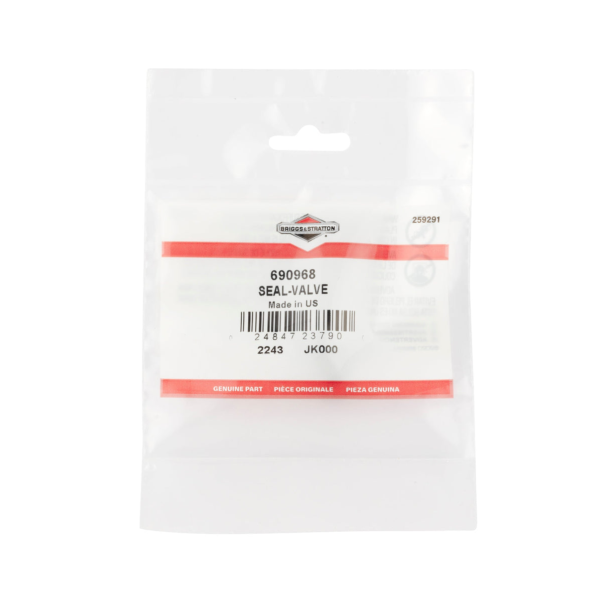 Briggs & Stratton 690968 Valve Seal
